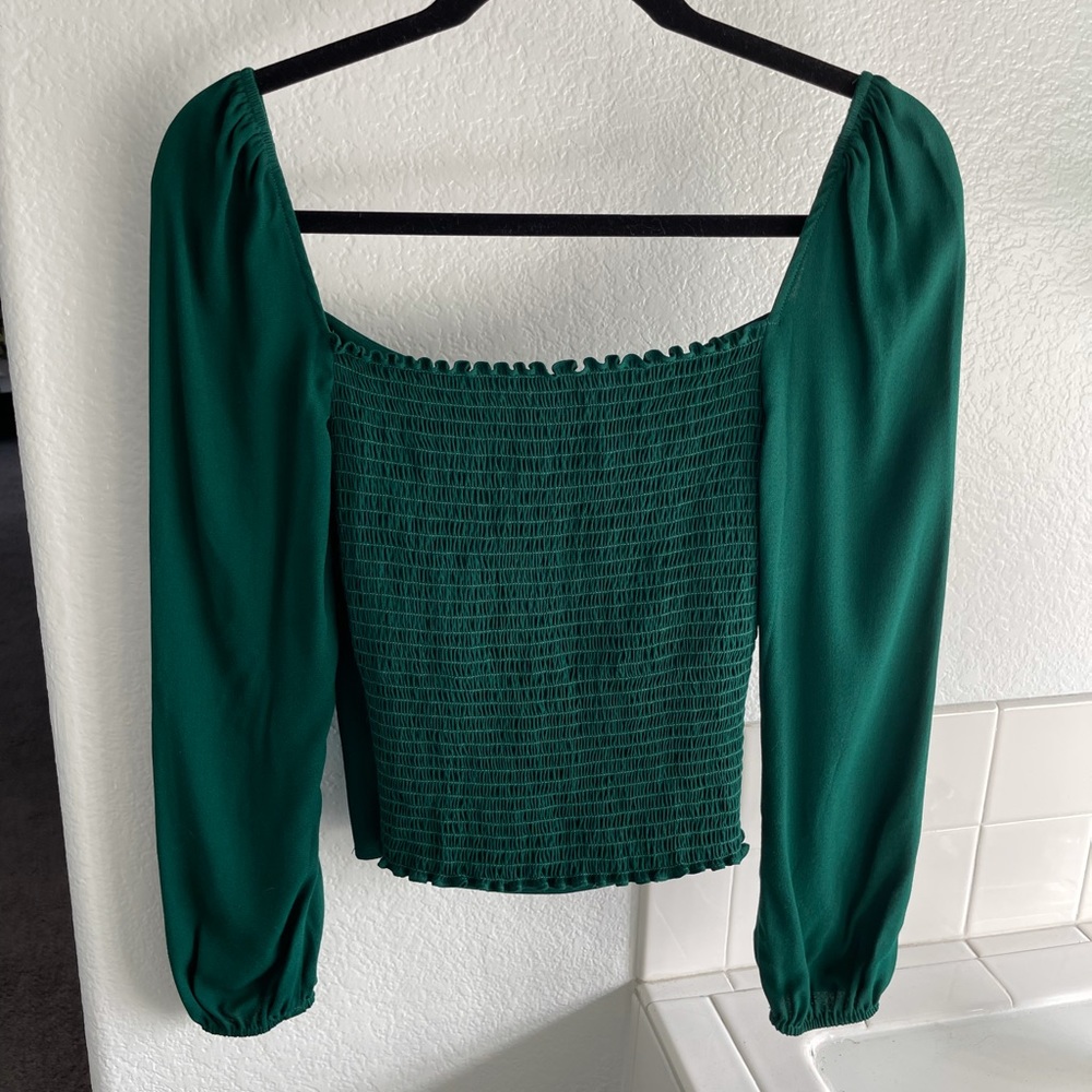 Reformation * Reign Top * Sz 8 * GREEN * NWT - Picture 4 of 7